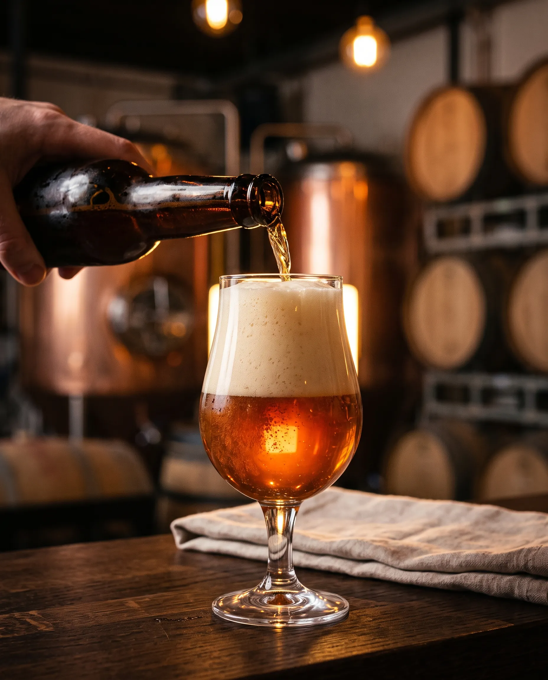 Huisbier wordt ingeschonken